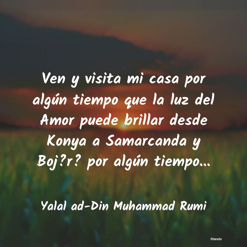 Frases de Yalal ad-Din Muhammad Rumi