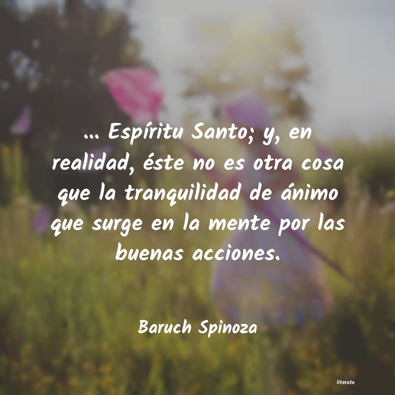 Frases de Baruch Spinoza