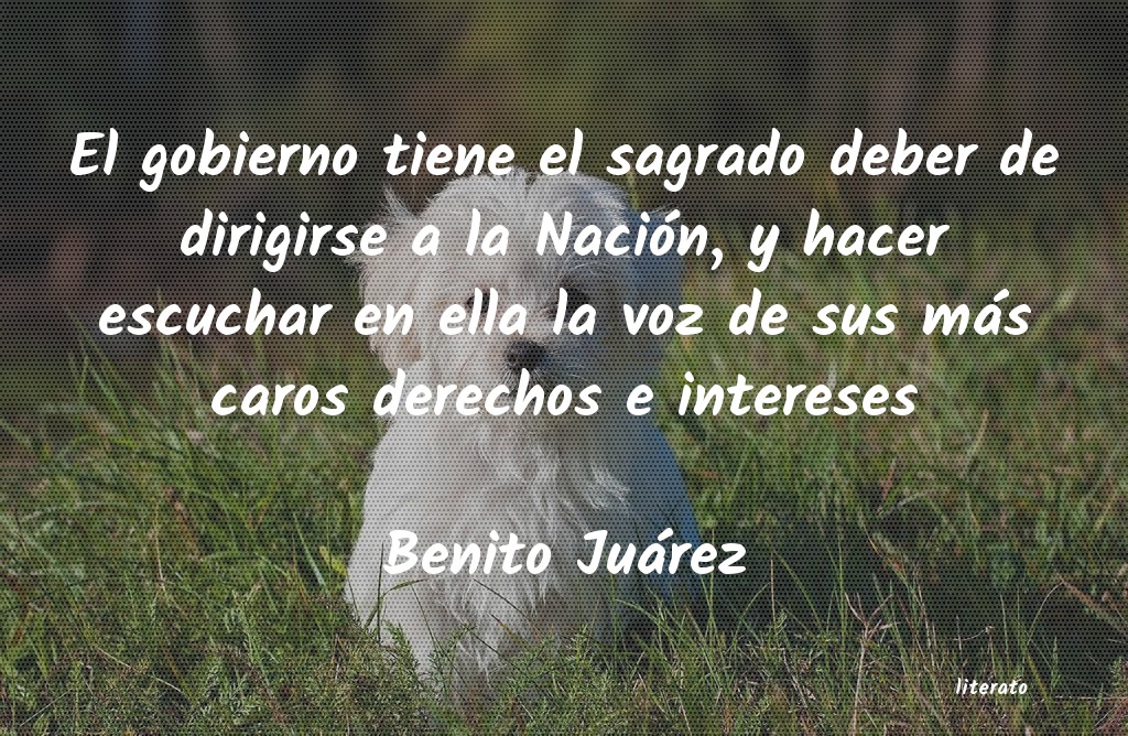 frases de Benito Juárez