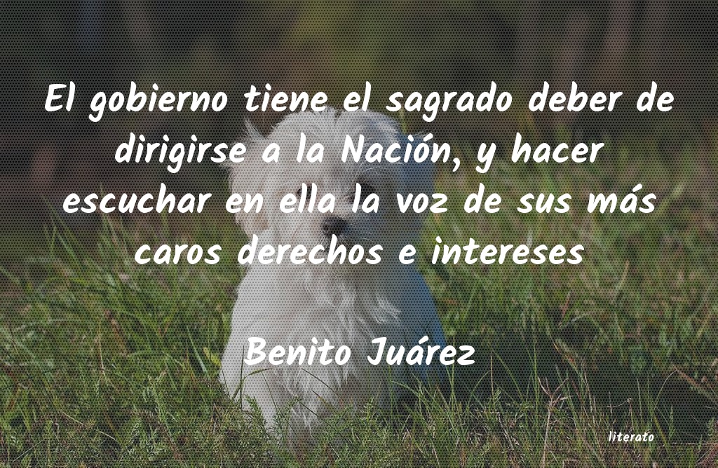 Frases de Benito Juárez