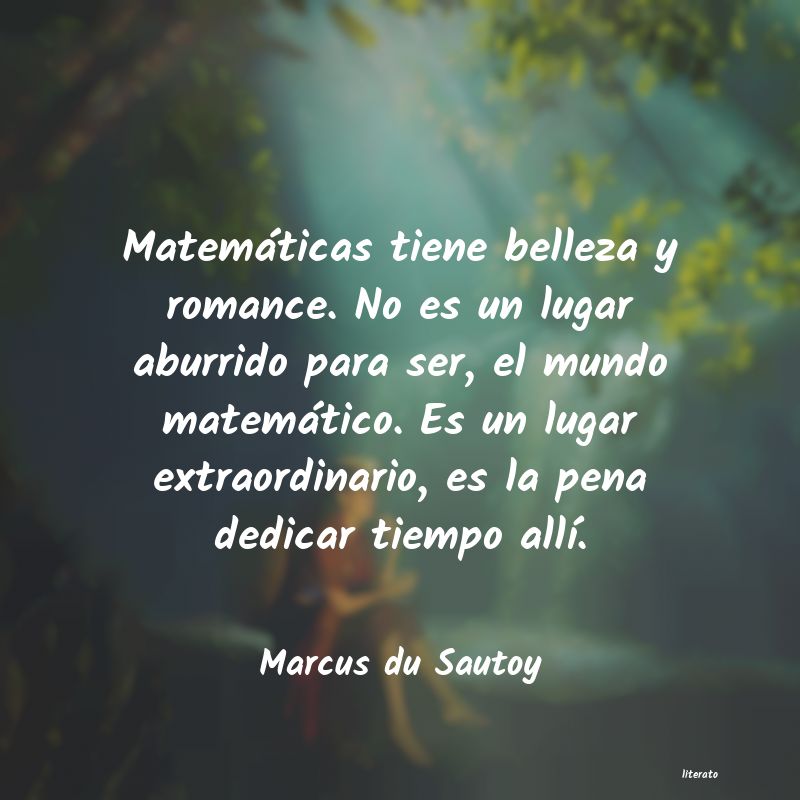 Frases de Marcus du Sautoy