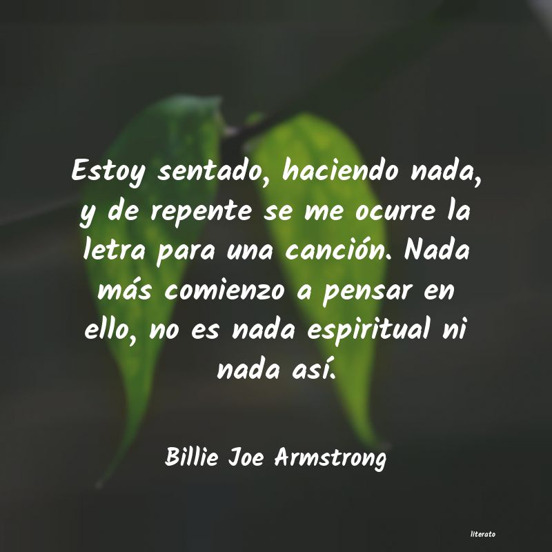frases de Billie Joe Armstrong