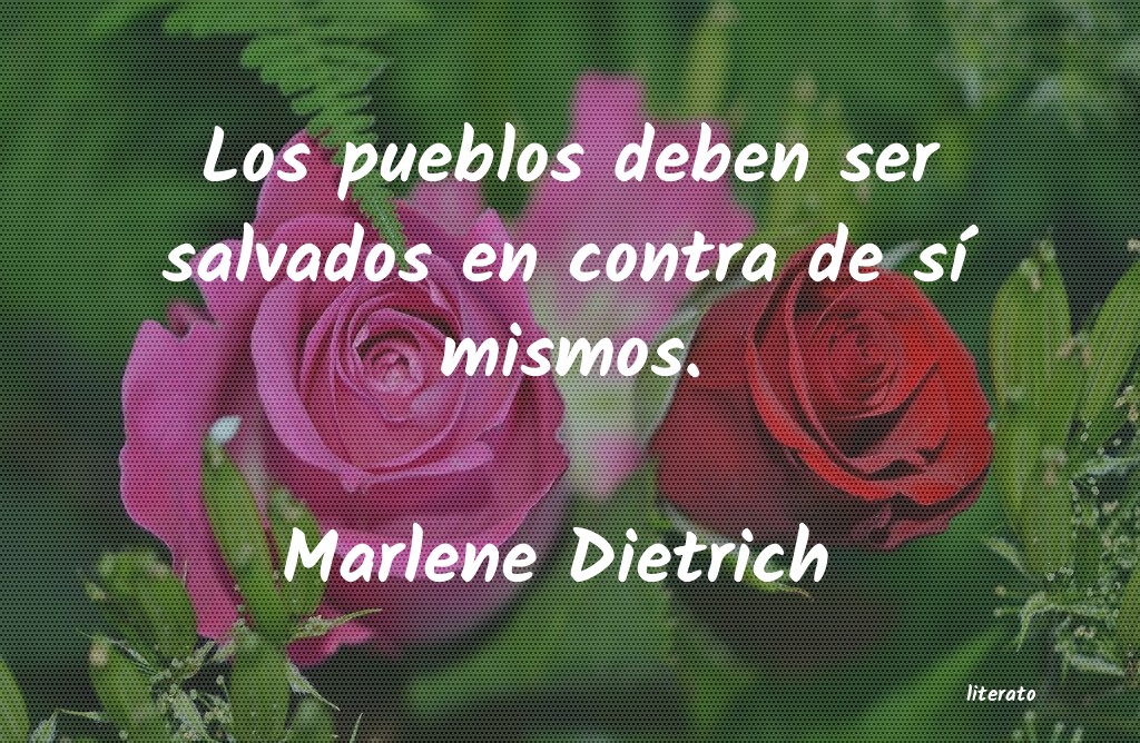 Frases de Marlene Dietrich