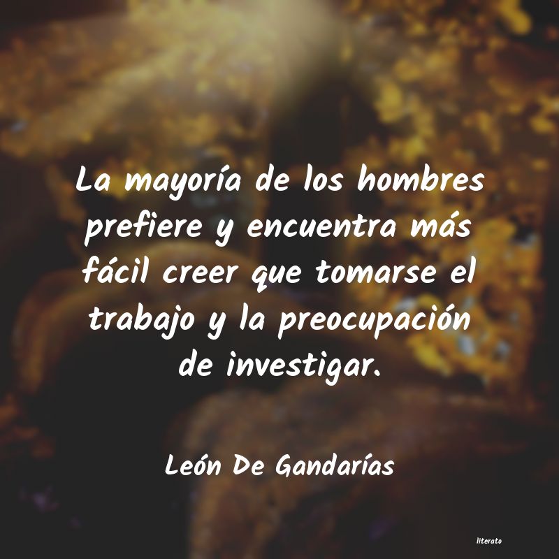 frases de León De GandarÃas