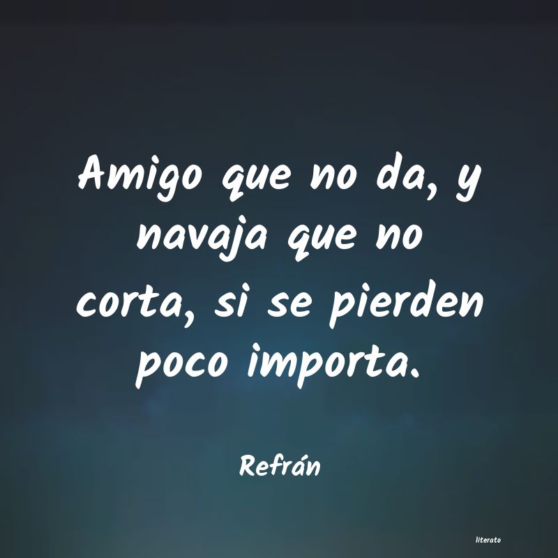 Frases de Refrán