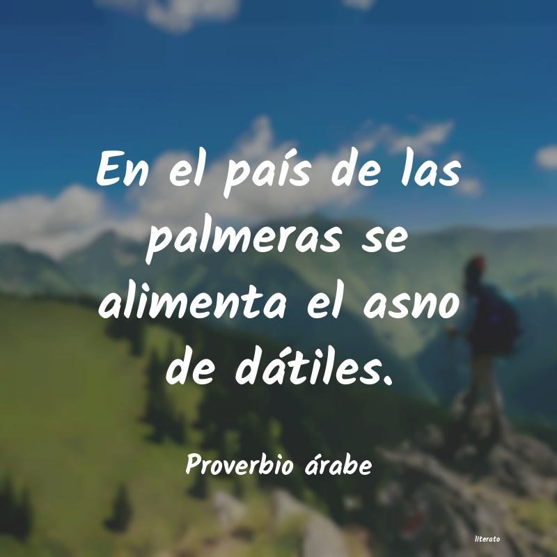 Frases de Proverbio árabe