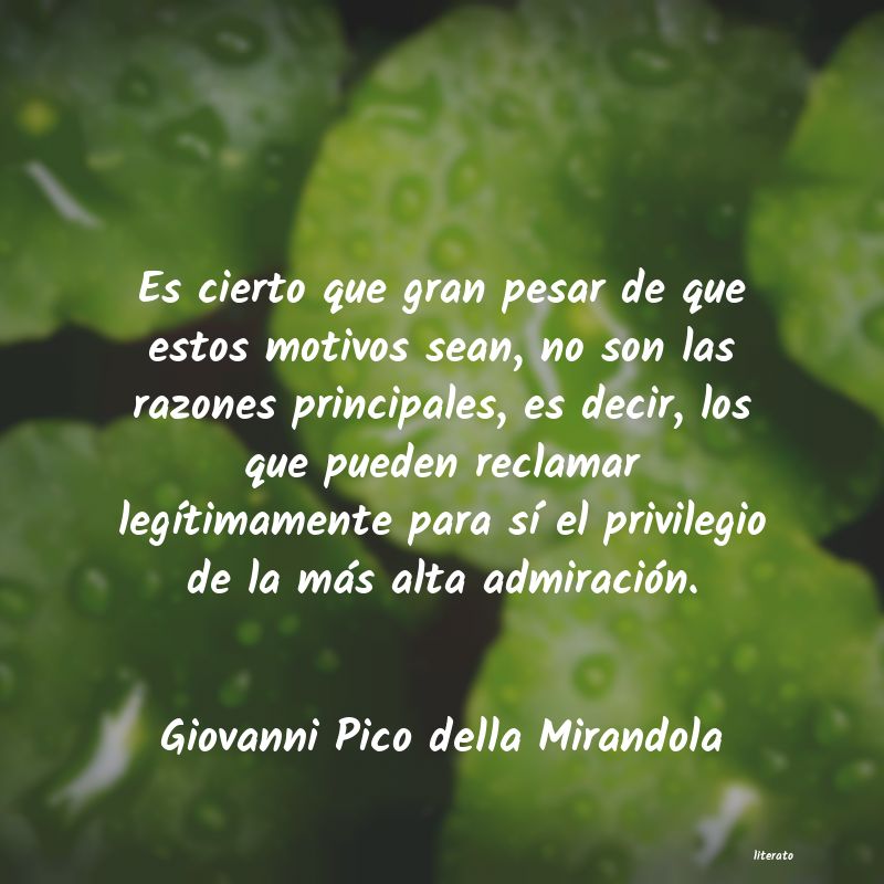 Frases de Giovanni Pico della Mirandola