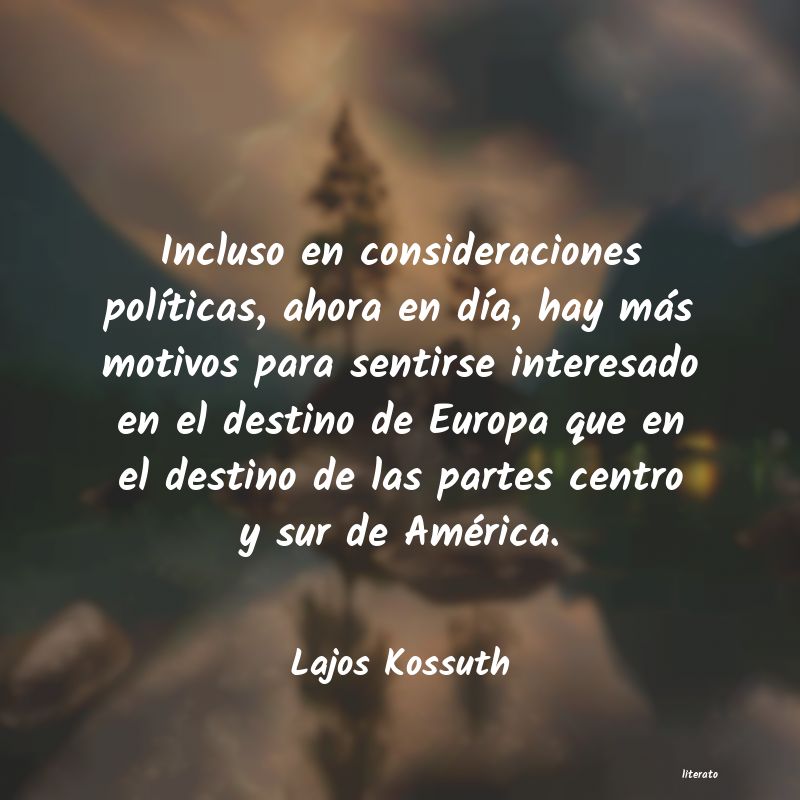 Frases de Lajos Kossuth