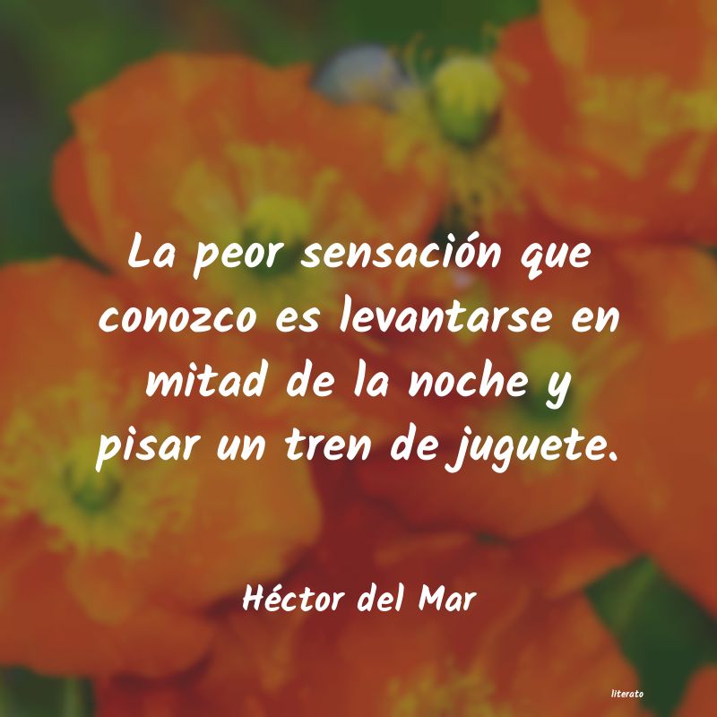 Frases de Héctor del Mar