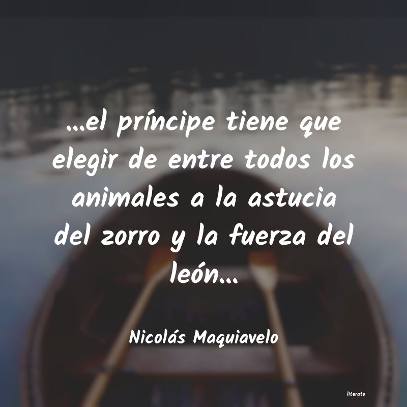 frases de Nicolás Maquiavelo