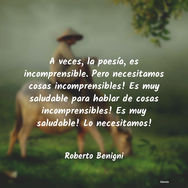 Frases de Roberto Benigni