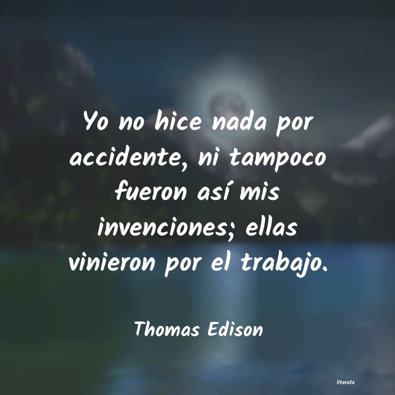 frases de Thomas Edison