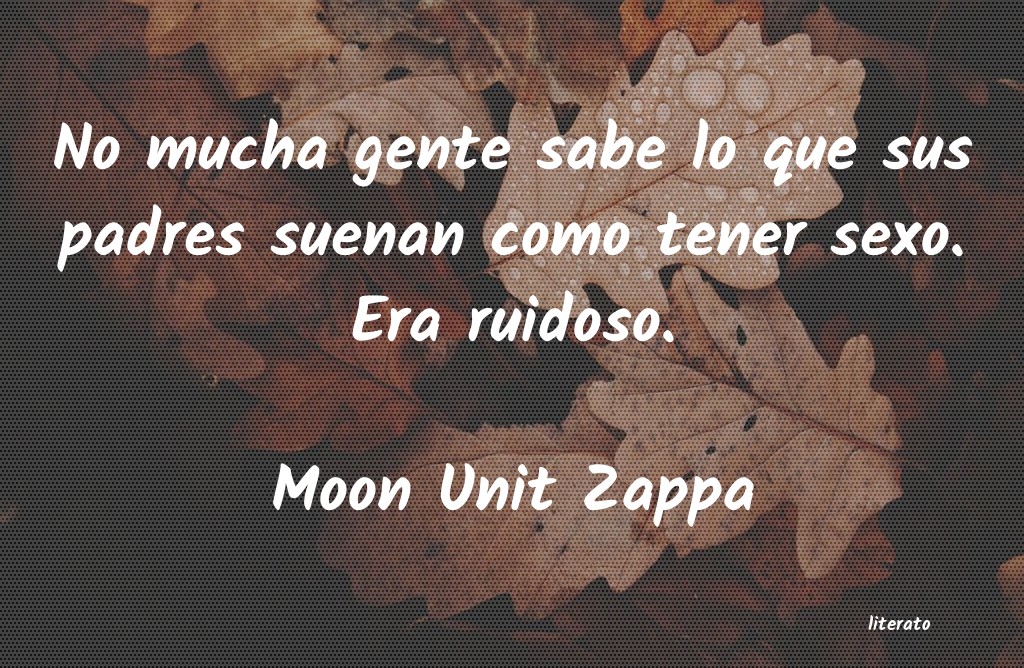 Frases de Moon Unit Zappa