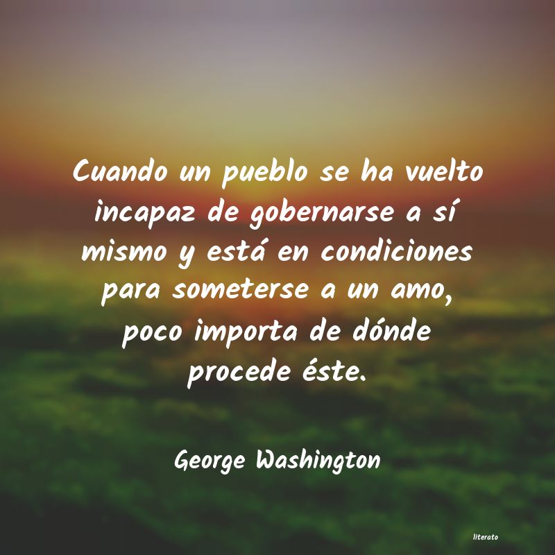 Frases de George Washington