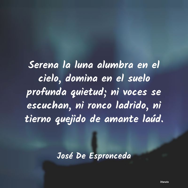 Frases de José De Espronceda