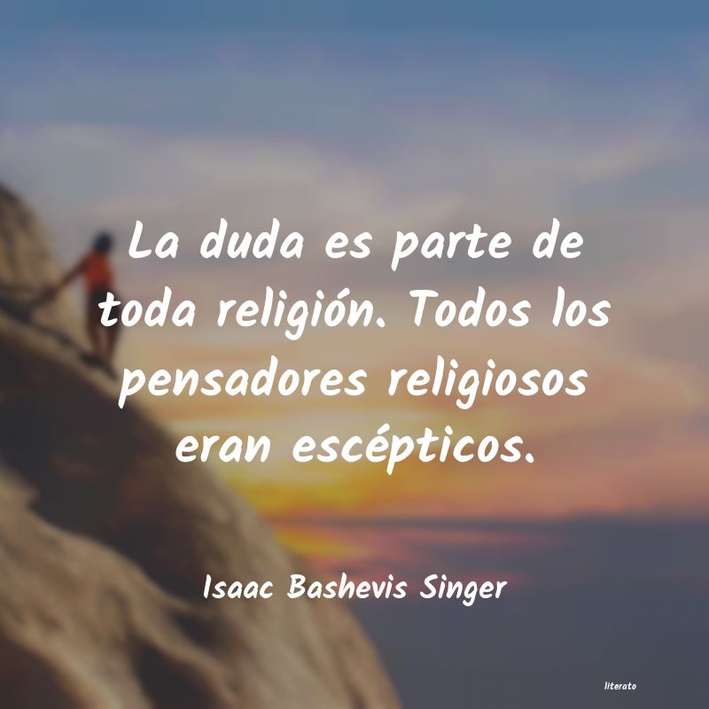 Frases de Isaac Bashevis Singer