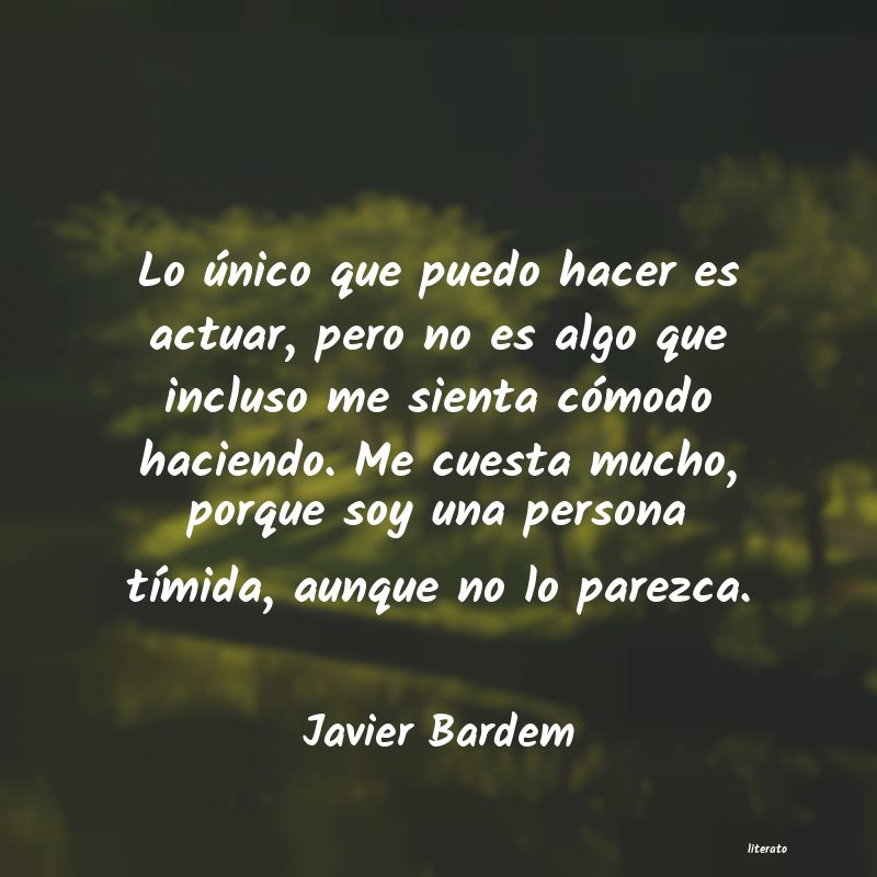 frases de Javier Bardem