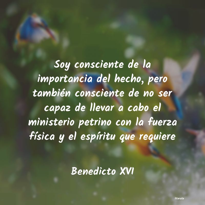frases de Benedicto XVI