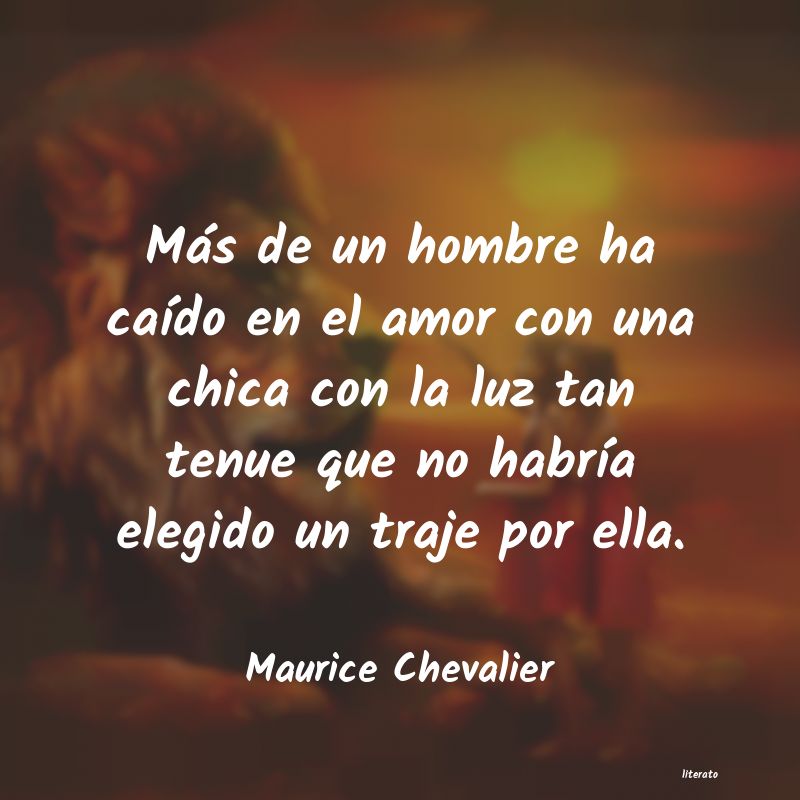 Frases de Maurice Chevalier