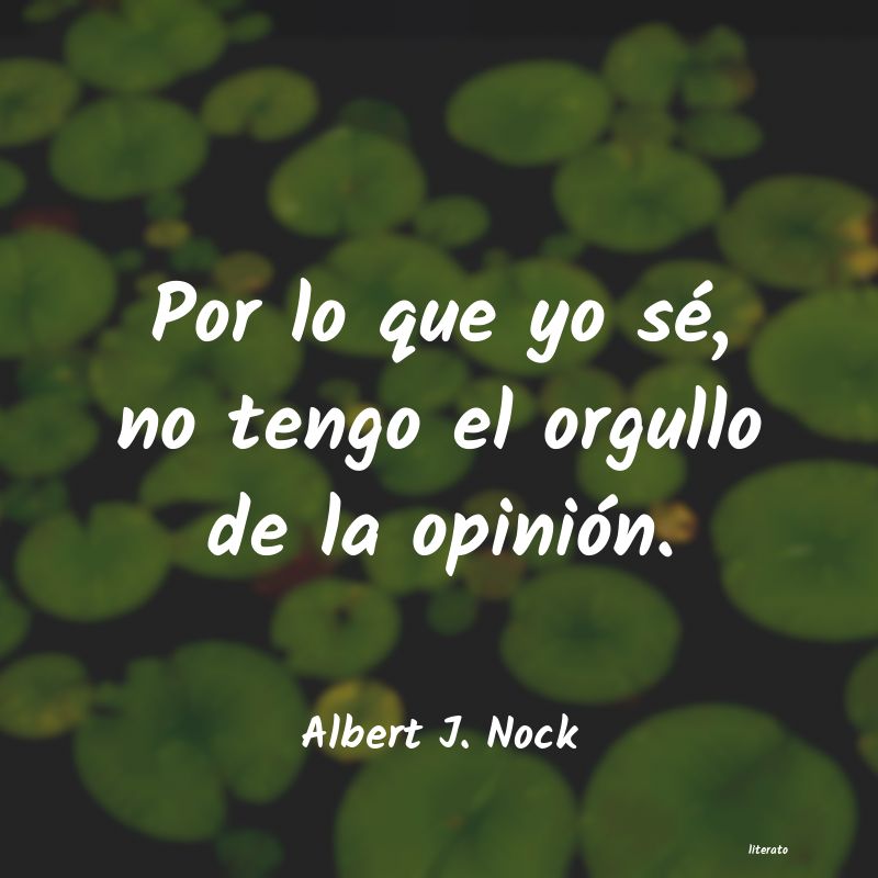 frases de Albert J. Nock