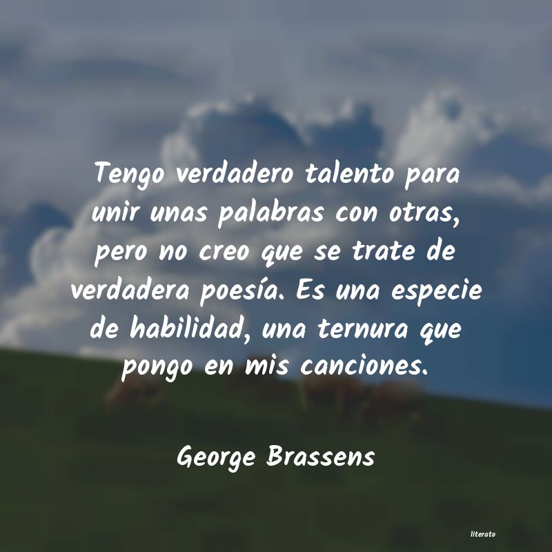 Frases de George Brassens