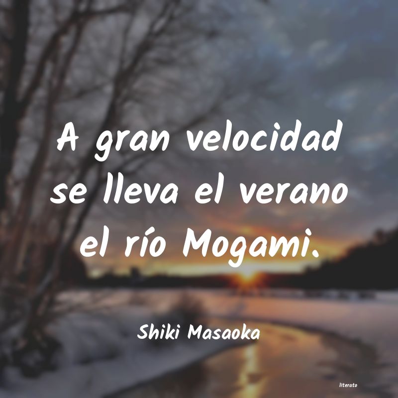 Frases de Shiki Masaoka