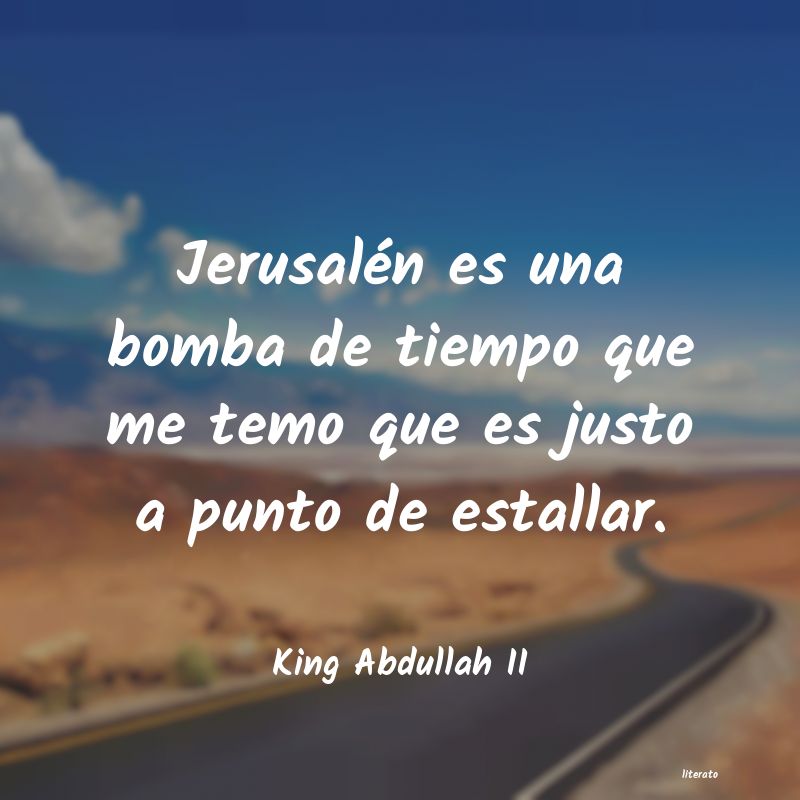 frases de King Abdullah II