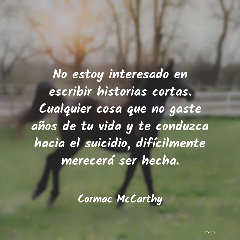 frases de Cormac McCarthy