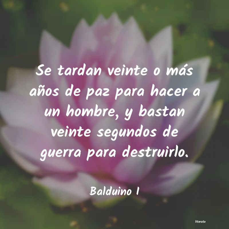 frases de Balduino I