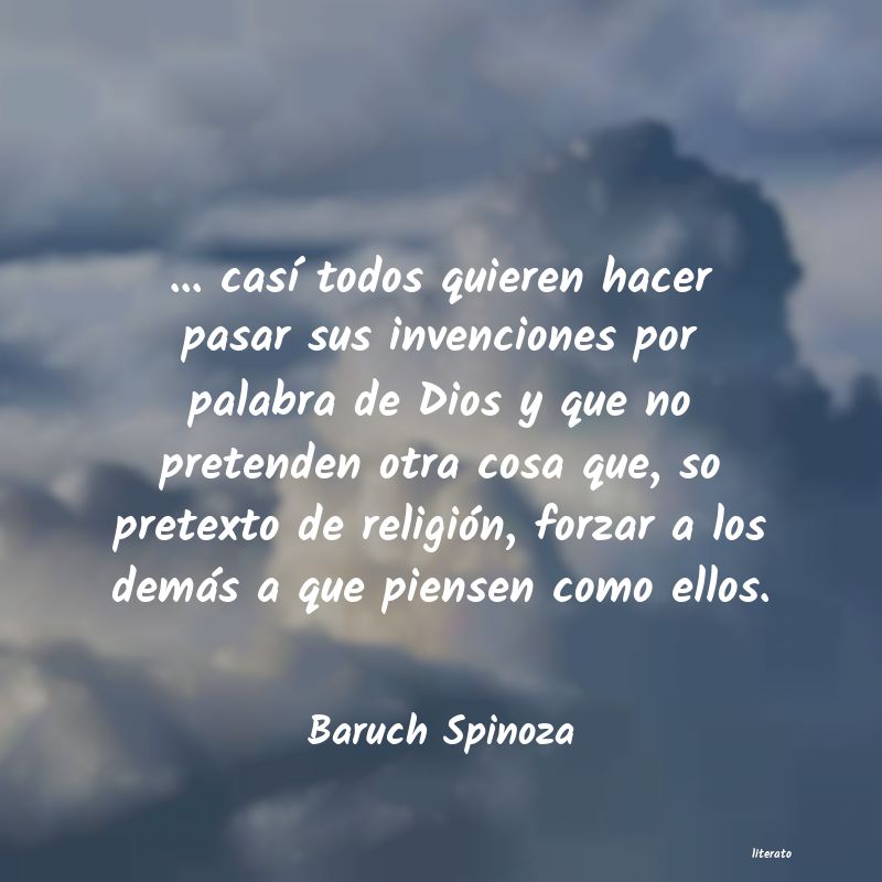 Frases de Baruch Spinoza