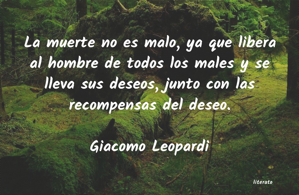 Frases de Giacomo Leopardi