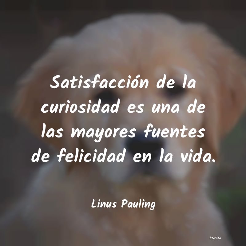 frases de Linus Pauling