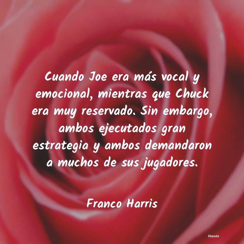 frases de Franco Harris