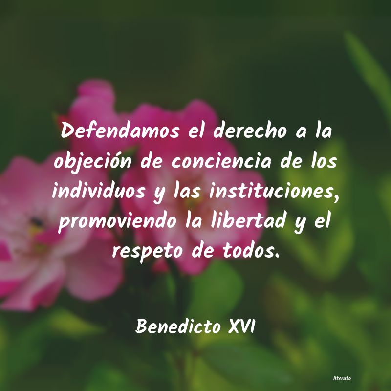 Frases de Benedicto XVI