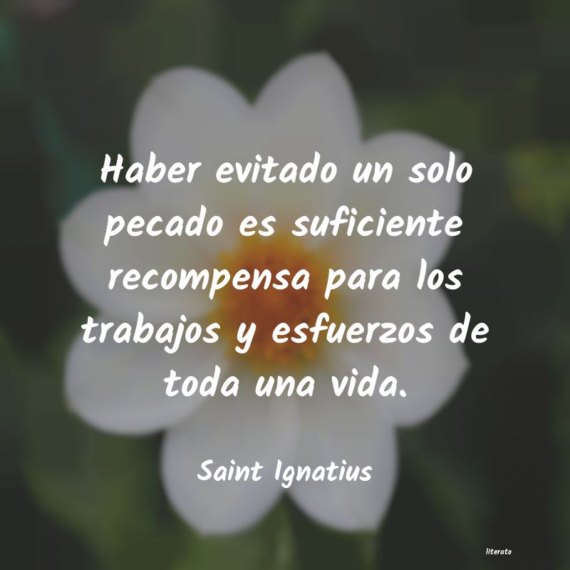 frases de Saint Ignatius