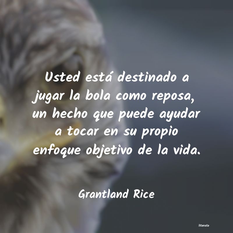 Frases de Grantland Rice