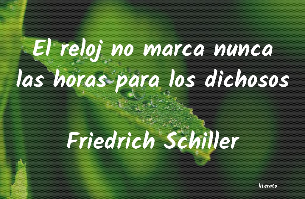frases de Friedrich Schiller