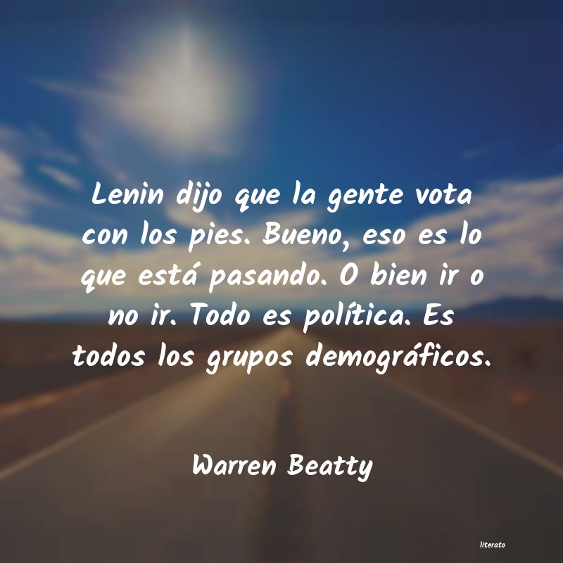 Frases de Warren Beatty