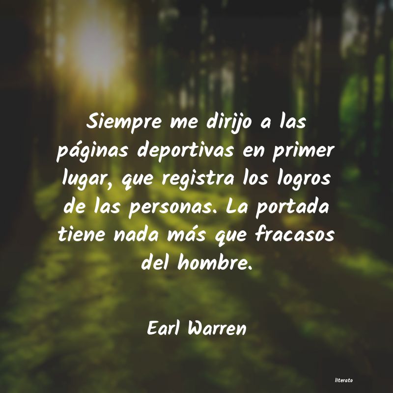 frases de Earl Warren