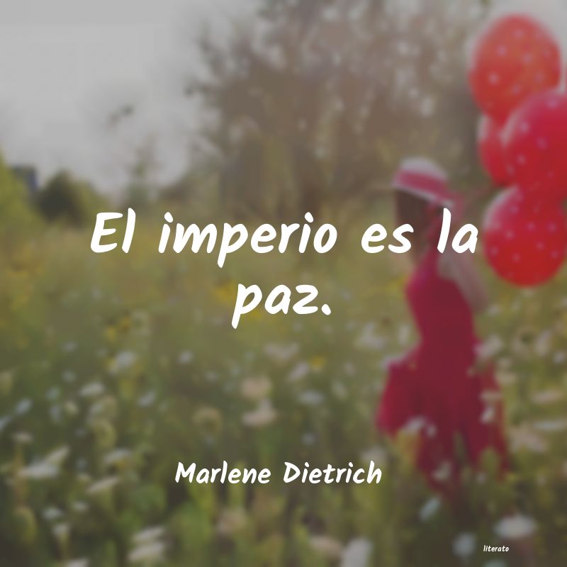 Frases de Marlene Dietrich