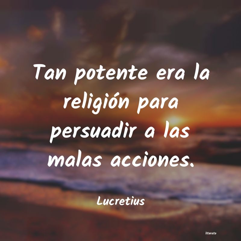 Frases de Lucretius