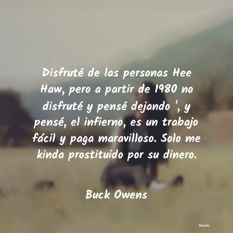 Frases de Buck Owens