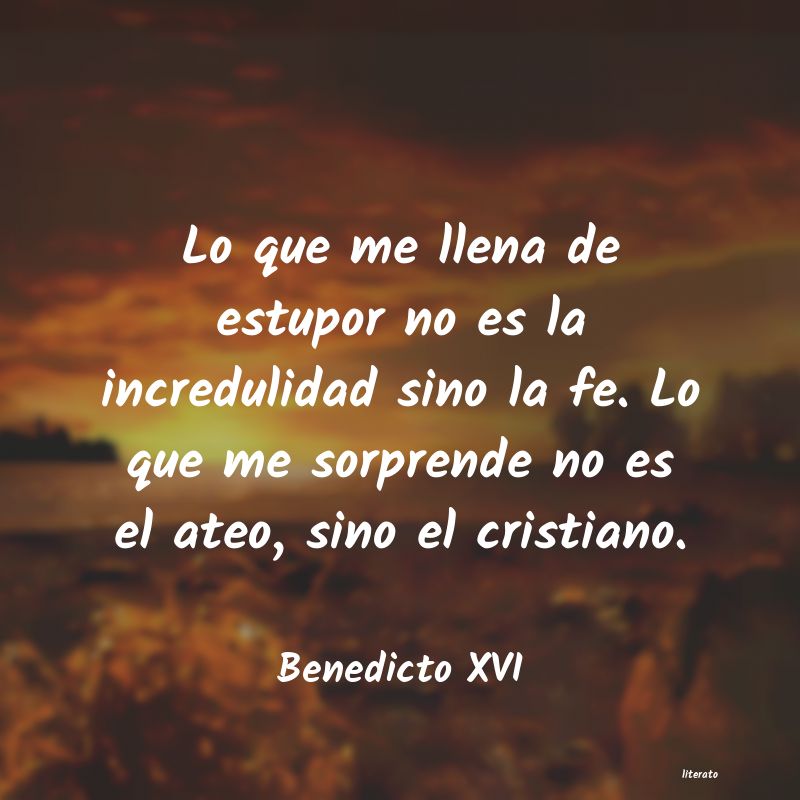 Frases de Benedicto XVI