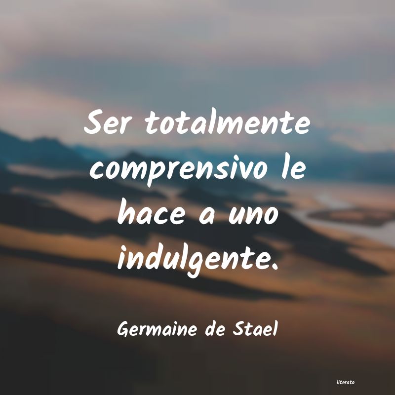 frases de Germaine de Stael