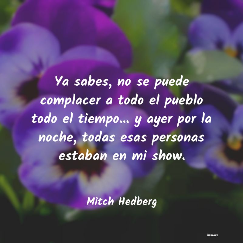 Frases de Mitch Hedberg