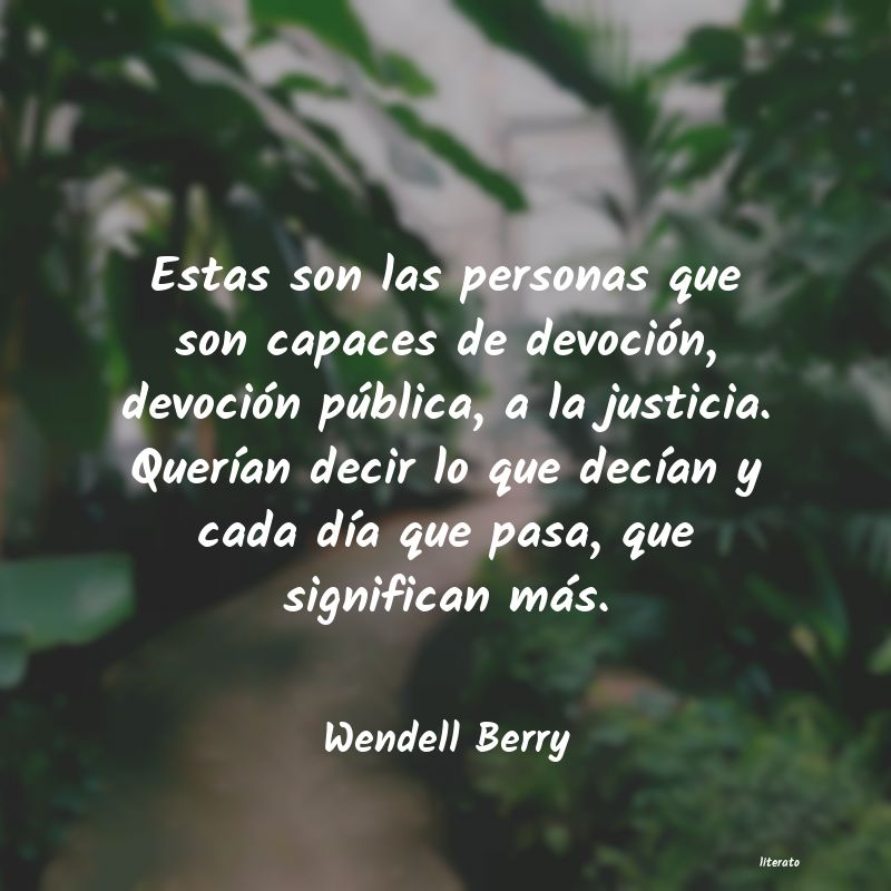 frases de Wendell Berry