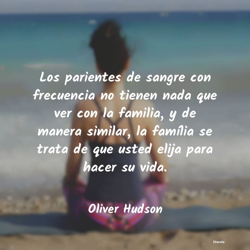 Oliver Hudson: Los parientes de sangre con fr