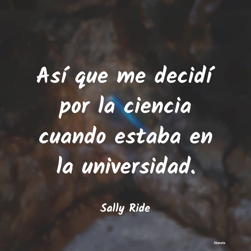 frases de Sally Ride
