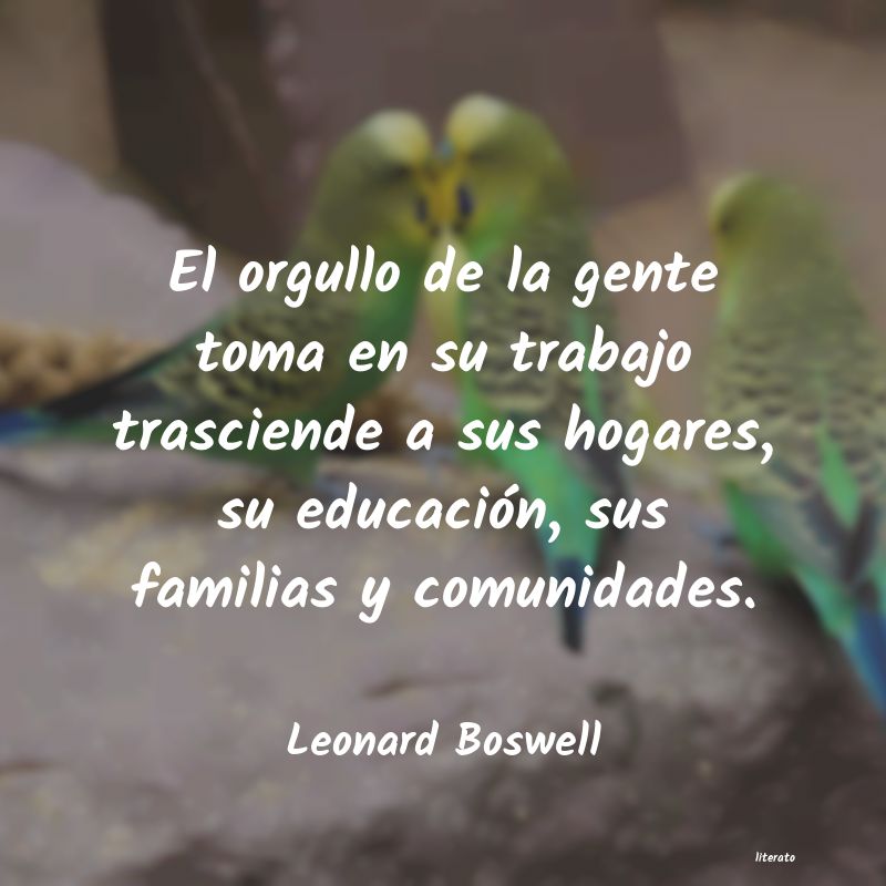 Frases de Leonard Boswell