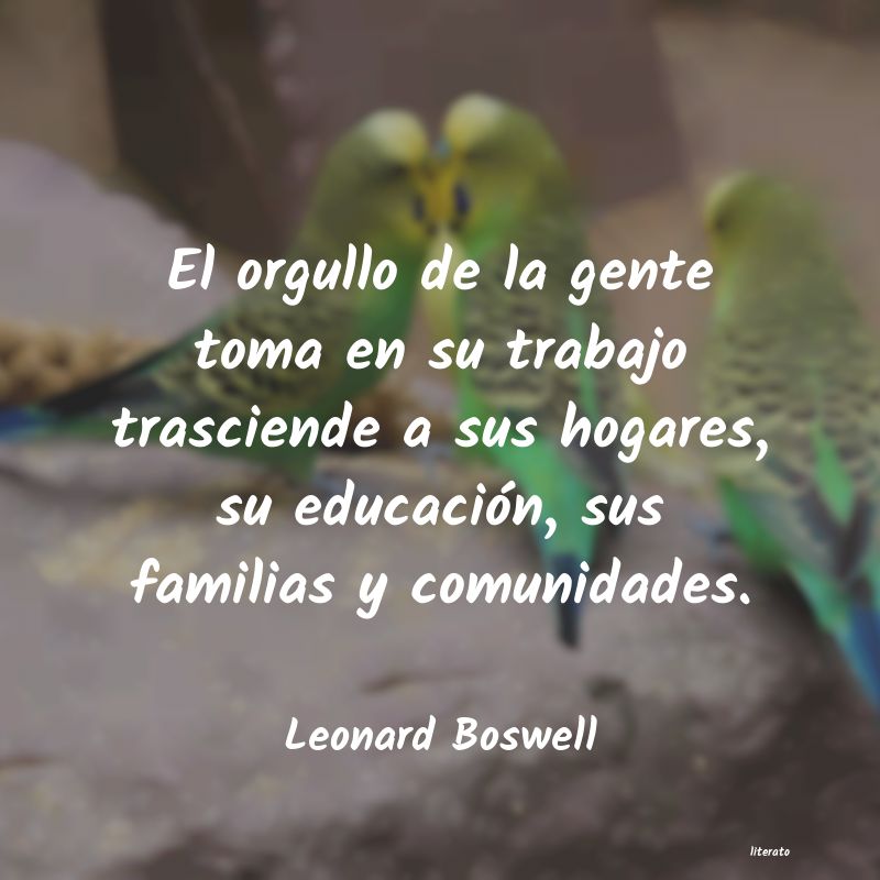frases de Leonard Boswell